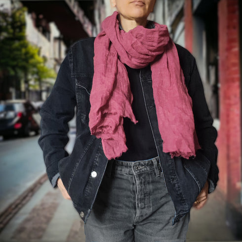 Esarfa unisex din tesatura de in. Esarfe unisex
